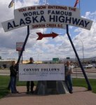 Mile Zero Cairn with Convoy Banner.jpg