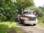 Joe and his dad, Paul getting the cranetruck ready for tow Aug 4 2012 (7).jpg