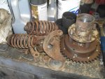 7 Rusted rear hub, brakes, sprocket, rear springs & hdw..jpg