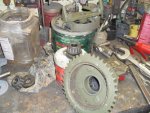 15 Rear hub brake and axle parts readied for assembly.jpg