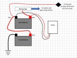 Connecting a radio to the rear (24v) battery.JPG