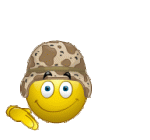 Smiley Soldier Saluting.gif